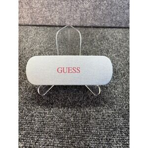 Guess~Hard Eyeglass Case~Denim with Red Logo